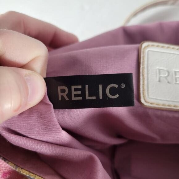 Relic Yellow Canvas Floral Compact Crossbody Bag - Picture 11 of 12